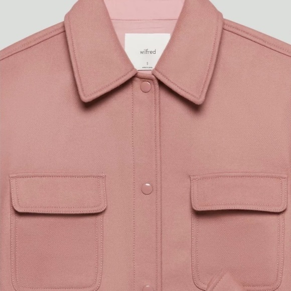 Aritzia Wilfred Rialto Shirt Jacket Nostalgia Rose Size XS - Picture 6 of 17